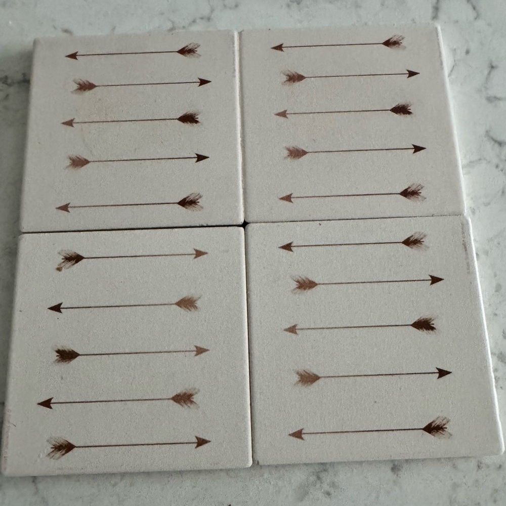 Arrow Design Coasters